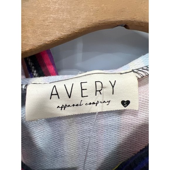 Avery Aztec Pattern Long Sleeve Hoodie Womens L Multicolor Polyester Blend NEW - Picture 3 of 6